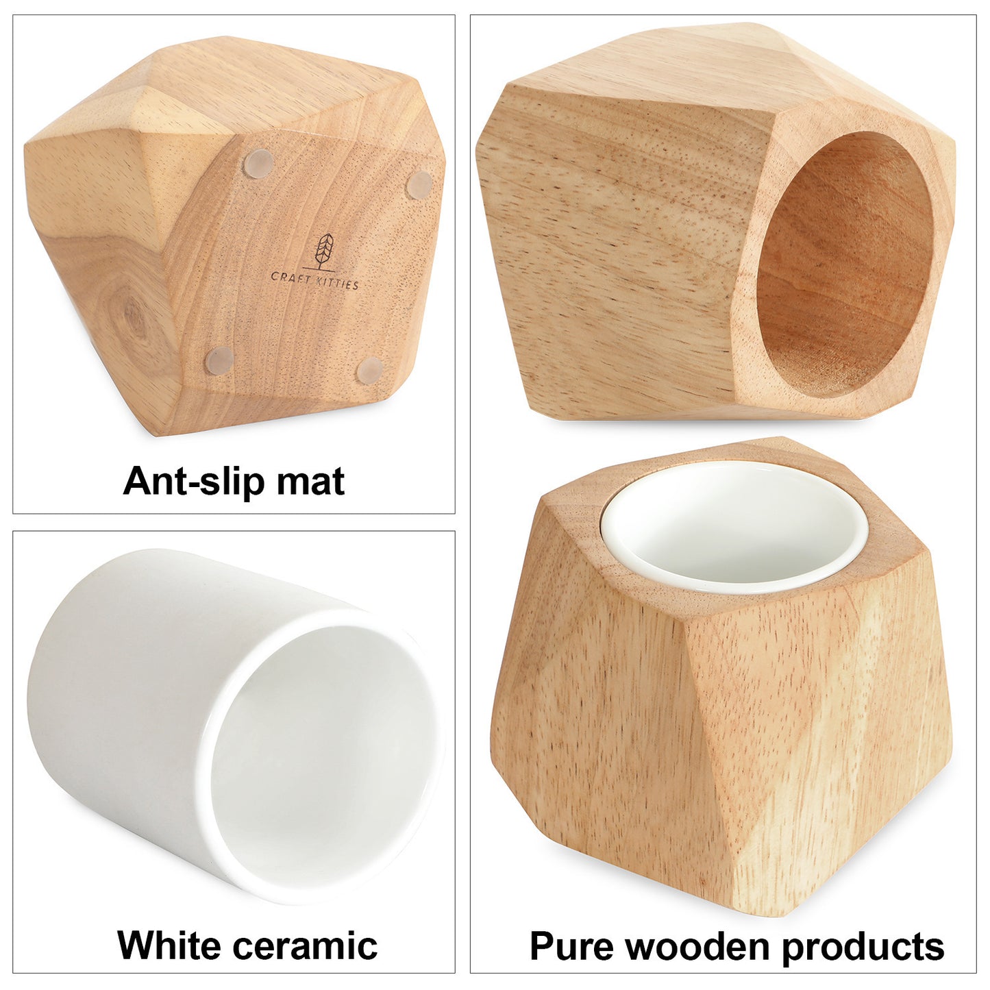 Rustic Wooden Flowerpot – Handcrafted Planter for Home & Garden Decoration