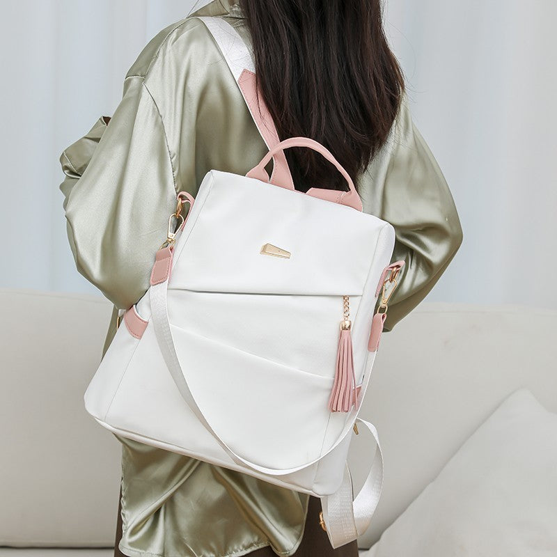 Women's Oxford Cloth Anti-Theft Backpack Casual Double Shoulder Schoolbag
