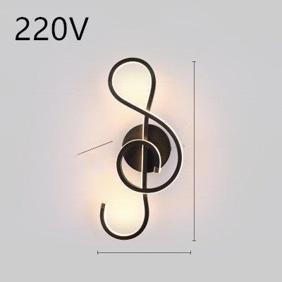 Nordic Minimalist LED Wall Lamp – Modern Iron Bedside Light Fixture for Bedroom & Living Room