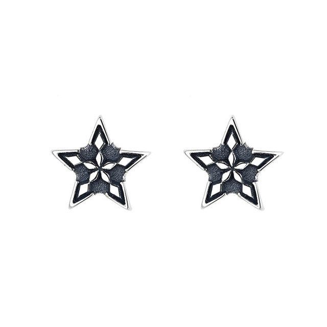 Baroque Star Stud Earrings – Elegant & Creative Vintage-Inspired Design