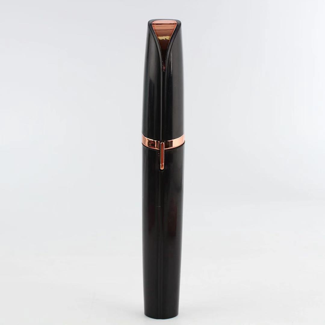 Flawlessly Brows Electric Eyebrow Remover – Painless, Portable Trimmer with LED Light & 18K Gold-Plated Head