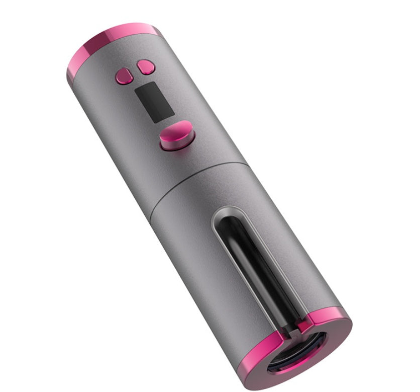 Wireless USB Charging Curling Iron – Portable Multifunctional Hair Curler with Adjustable Heat & Timer Settings