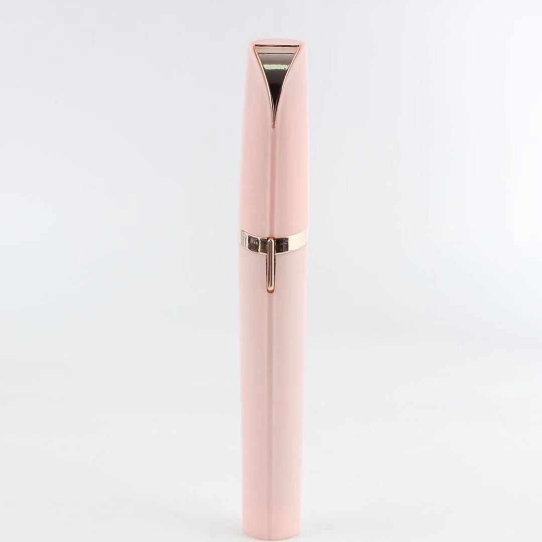 Flawlessly Brows Electric Eyebrow Remover – Painless, Portable Trimmer with LED Light & 18K Gold-Plated Head