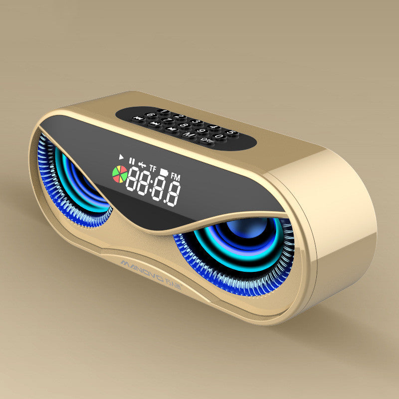 Colorful Lights Bluetooth Speaker with Dual Speakers and Digital Controls – Portable Wireless Speaker with LED Lights
