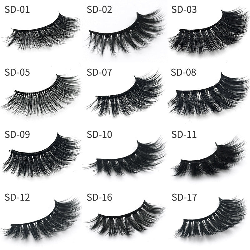 3D Exaggerated Mink Eyelashes – 25mm Bold & Fluffy Glam Lashes