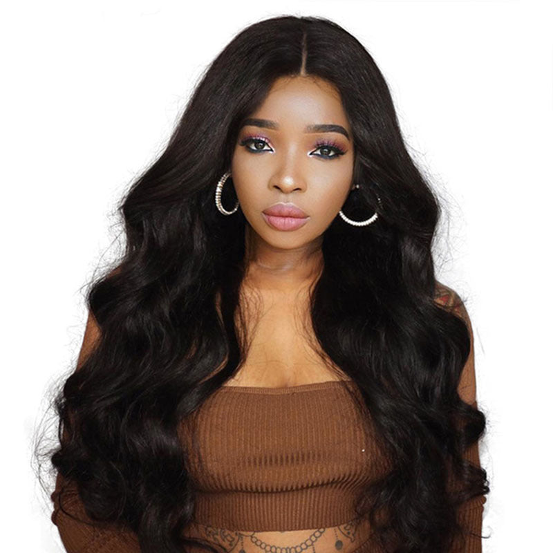 Glamorous Big Wave Long Curly Wig – Mid-Parted Heat-Resistant Synthetic Hair
