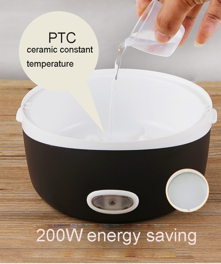 Multi-Function Electric Lunch Box – 2L USB-Powered Portable Food Warmer with 3 Compartments