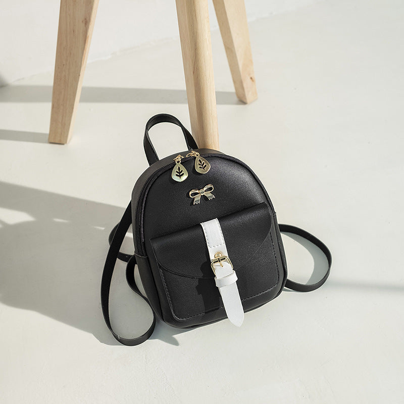 Trendy Bowknot Mini Backpack – Fashionable Small Backpack for Women & Girls