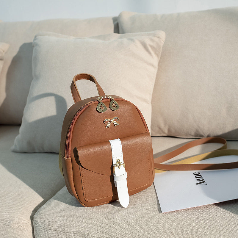 Trendy Bowknot Mini Backpack – Fashionable Small Backpack for Women & Girls