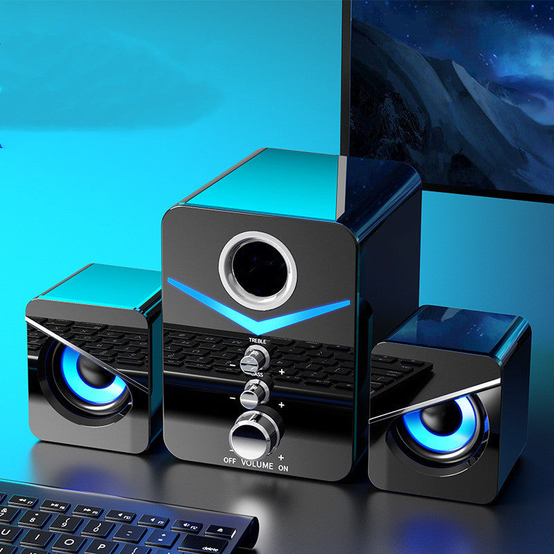 Compact Desktop Sound Bar Speaker – Bluetooth 2.0 Channel Stereo with USB Power