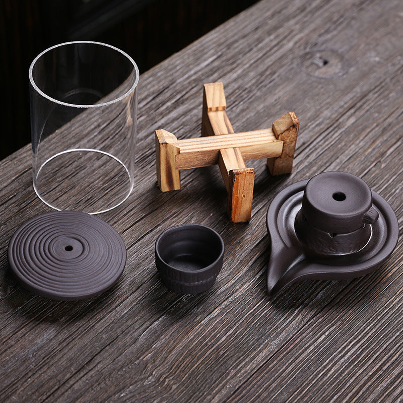 Handmade Ceramic Incense Burner – Smoke Waterfall Backflow Incense Holder for Feng Shui Decor