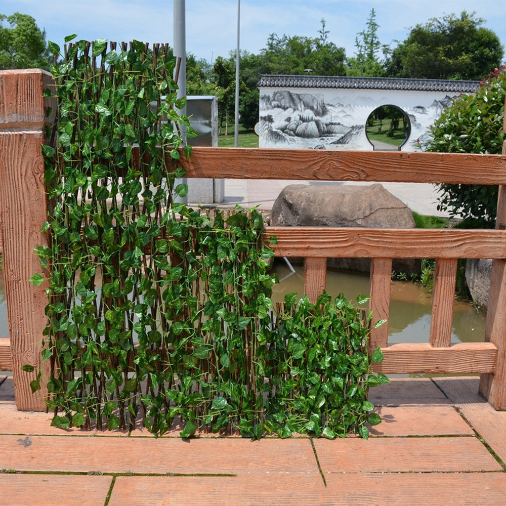 Expandable Wooden Garden Trellis – Anticorrosive Wood Fence Panel for Climbing Plants & Wall Décor