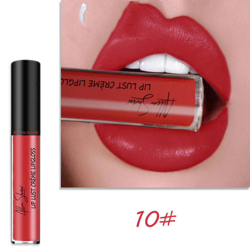 Silky Cream Texture Lip Gloss – High-Pigment, Moisturizing, Non-Sticky Lip Glaze