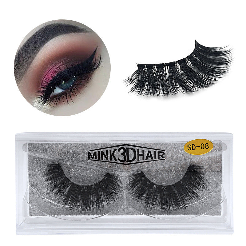 3D Exaggerated Mink Eyelashes – 25mm Bold & Fluffy Glam Lashes