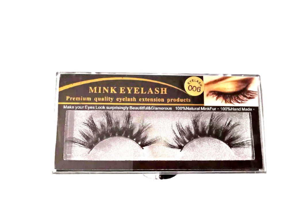 3D Mink Hair False Eyelashes – Natural, Thick & Fluffy Handmade Lashes