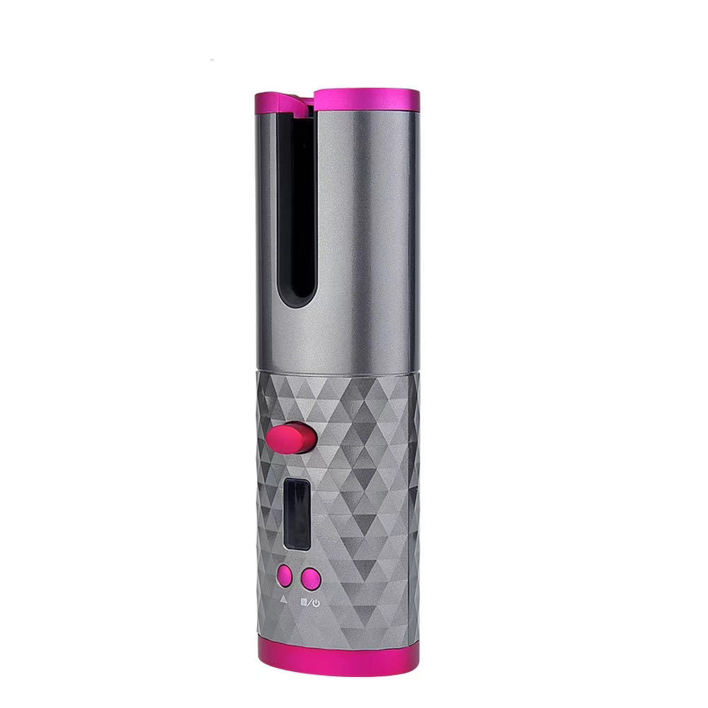 Multifunctional Automatic Wireless Curling Iron – Cordless, USB Rechargeable, LCD Display