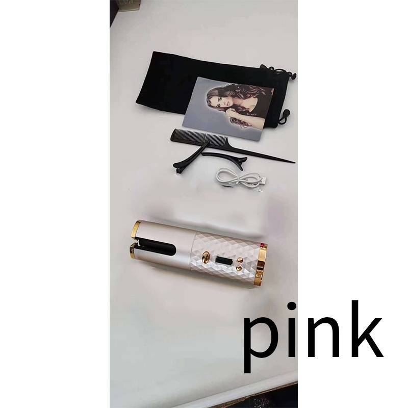Wireless USB Charging Curling Iron – Portable Multifunctional Hair Curler with Adjustable Heat & Timer Settings