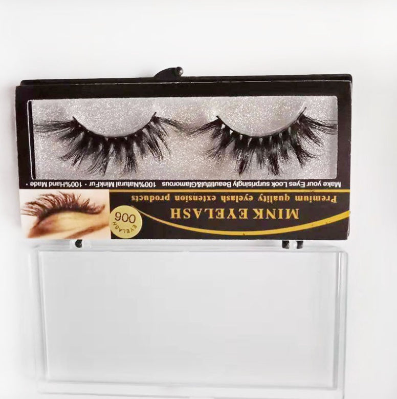 3D Mink Hair False Eyelashes – Natural, Thick & Fluffy Handmade Lashes