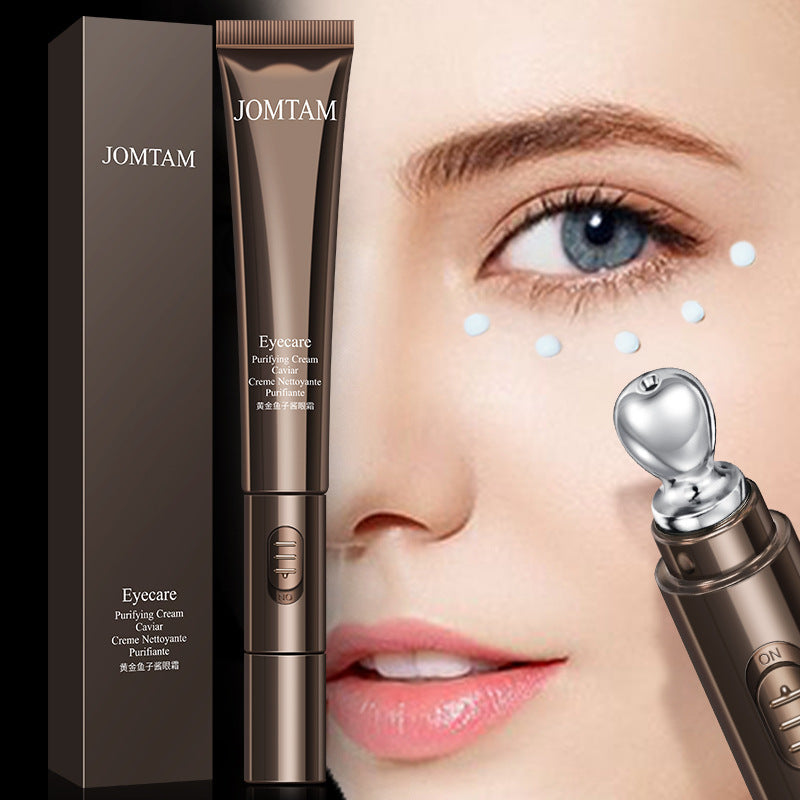 JOMTAM Firming Eye Cream – Reduce Puffiness & Dark Circles with Cooling Roller Applicator