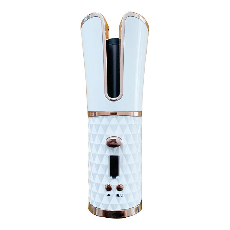 Multifunctional Automatic Wireless Curling Iron – Cordless, USB Rechargeable, LCD Display
