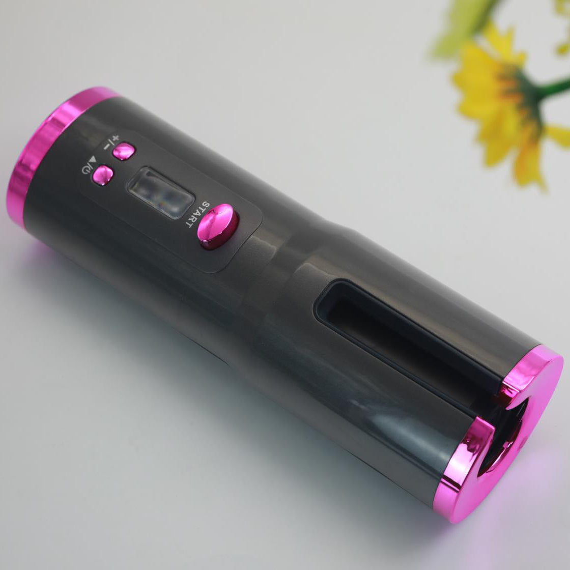 Multifunctional Automatic Wireless Curling Iron – Cordless, USB Rechargeable, LCD Display