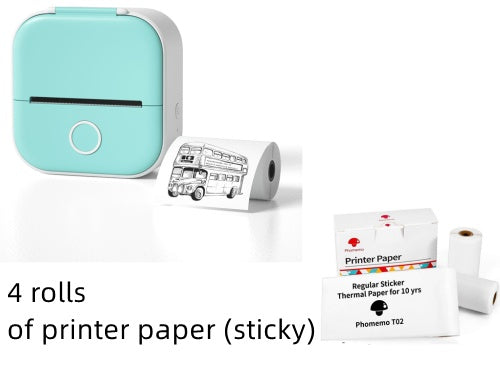 Portable Mini Thermal Label Printer – Bluetooth Sticker Maker & Photo Printer for Home, School & Office Use