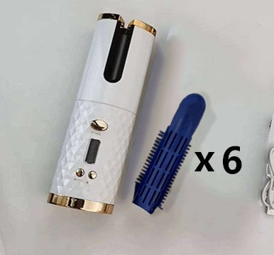 Multifunctional Automatic Wireless Curling Iron – Cordless, USB Rechargeable, LCD Display
