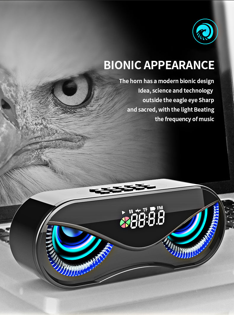 Colorful Lights Bluetooth Speaker with Dual Speakers and Digital Controls – Portable Wireless Speaker with LED Lights