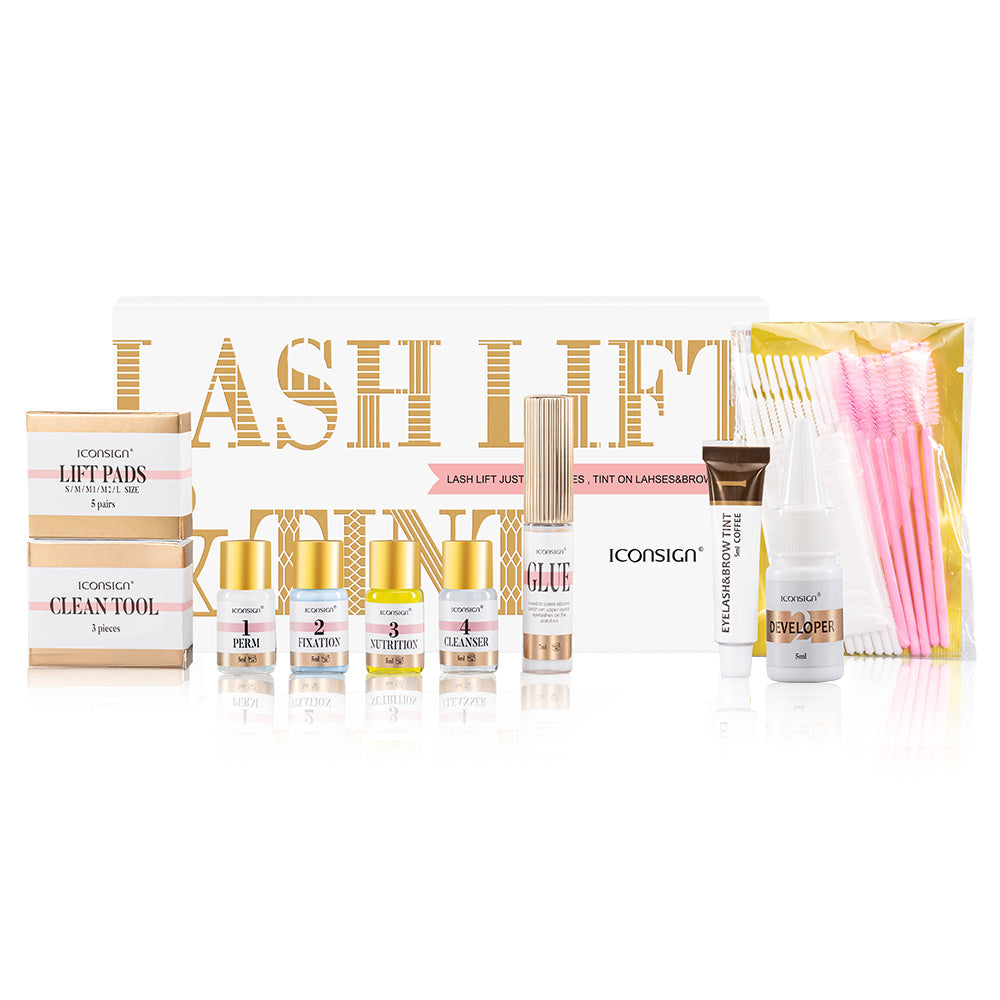ICONSIGN 2-in-1 Lash Lift & Eyebrow Tint Kit – Professional Eyelash Perm & Brow Lamination Set