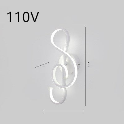 Nordic Minimalist LED Wall Lamp – Modern Iron Bedside Light Fixture for Bedroom & Living Room