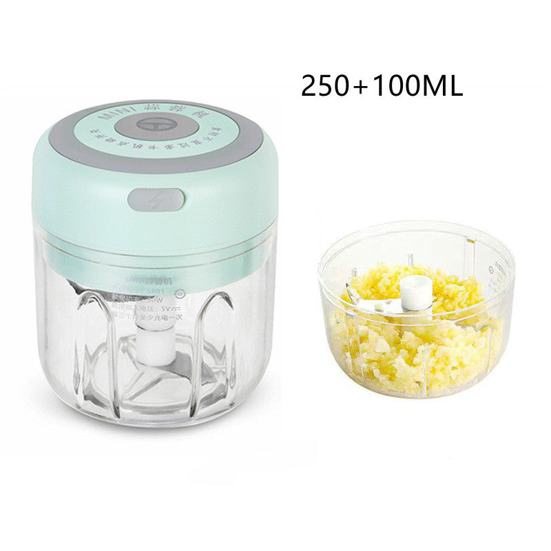 Mini Electric Garlic Chopper – USB Rechargeable Food Processor for Garlic, Ginger, and Vegetables