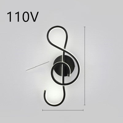 Nordic Minimalist LED Wall Lamp – Modern Iron Bedside Light Fixture for Bedroom & Living Room