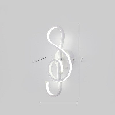 Nordic Minimalist LED Wall Lamp – Modern Iron Bedside Light Fixture for Bedroom & Living Room