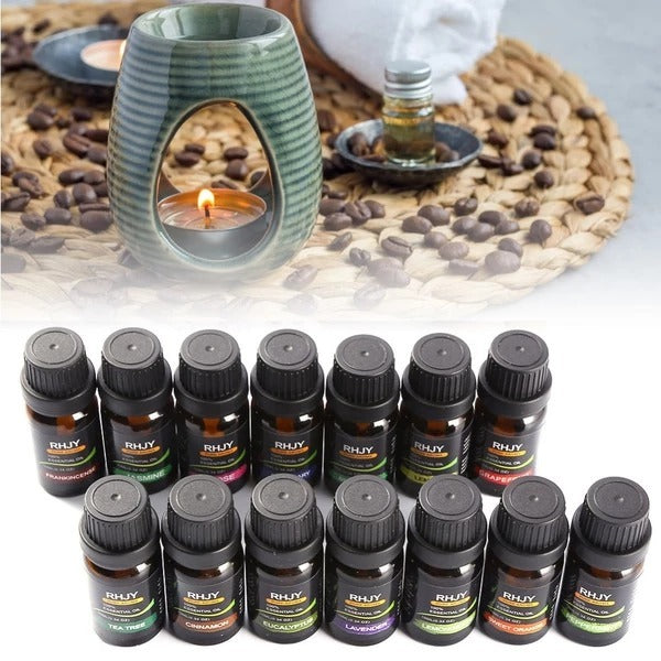 Aromatherapy Essential Oil Diffuser Set – Ultrasonic Cool Mist Humidifier with 7 LED Colors & Auto Shut-Off