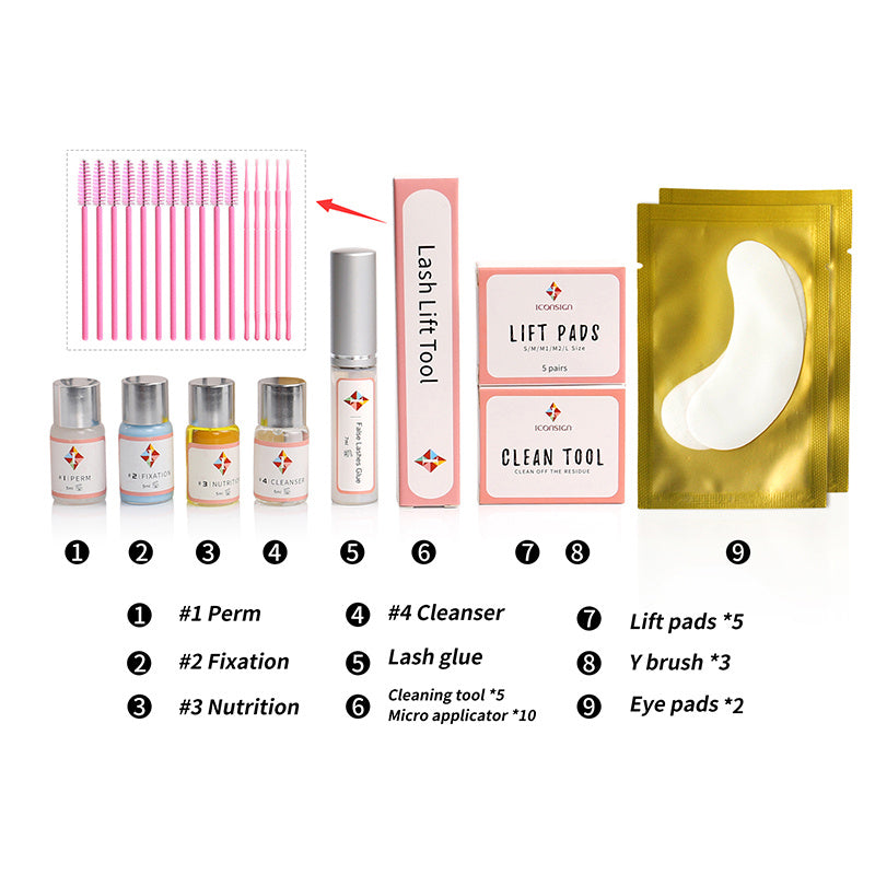 ICONSIGN Lash Lift Kit – Professional At-Home Eyelash Perming & Curling System