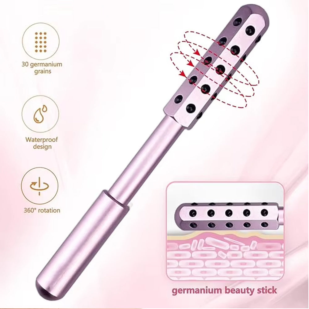 30 Germanium Beauty Stick Facial Roller & Anti-Wrinkle Face Massage Wand
