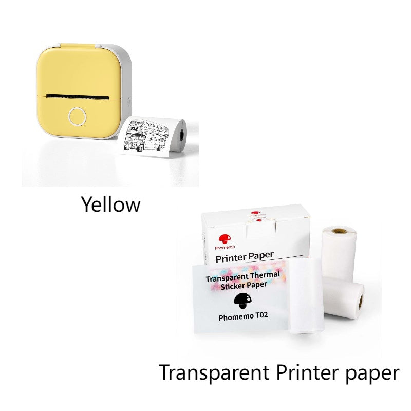 Portable Mini Thermal Label Printer – Bluetooth Sticker Maker & Photo Printer for Home, School & Office Use
