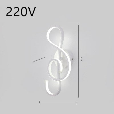 Nordic Minimalist LED Wall Lamp – Modern Iron Bedside Light Fixture for Bedroom & Living Room