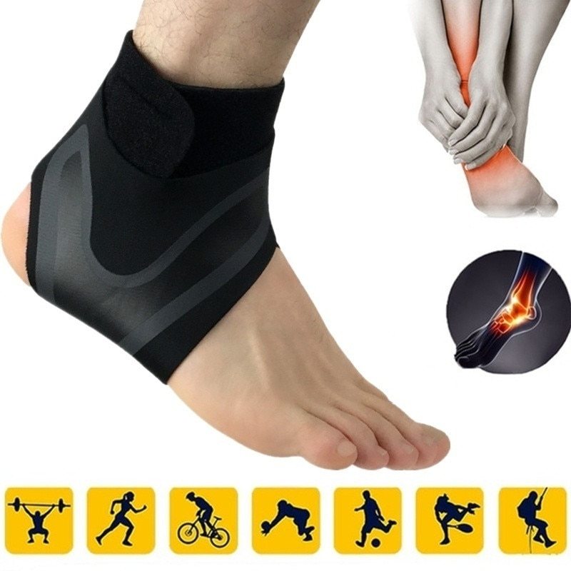 Ankle Support Brace – Compression Sleeve for Running, Basketball & Sports Injury Prevention