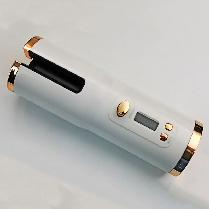 Multifunctional Automatic Wireless Curling Iron – Cordless, USB Rechargeable, LCD Display