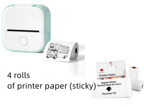 Portable Mini Thermal Label Printer – Bluetooth Sticker Maker & Photo Printer for Home, School & Office Use