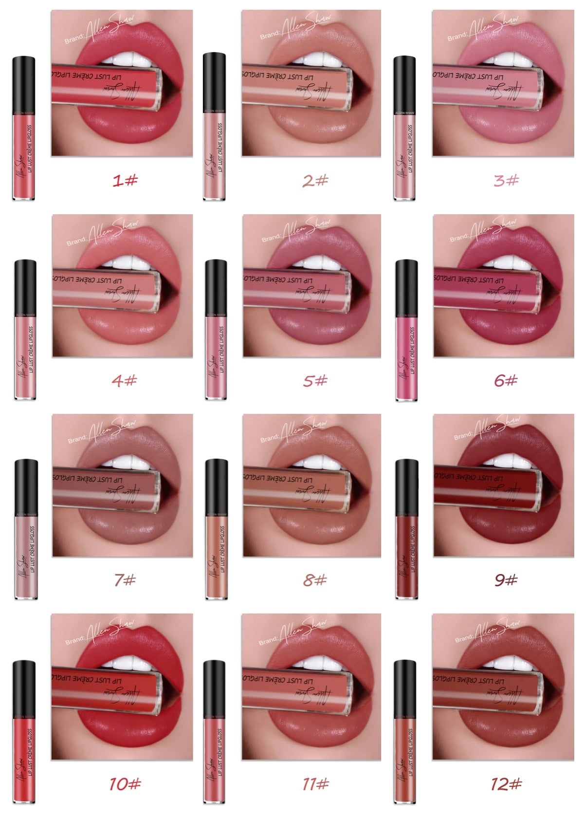 Silky Cream Texture Lip Gloss – High-Pigment, Moisturizing, Non-Sticky Lip Glaze