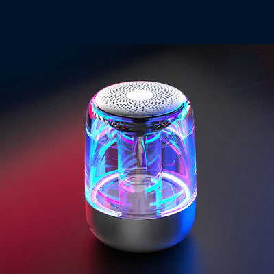 Portable Bluetooth Speaker with LED Lights - Wireless Speaker with Powerful Bass and Radio
