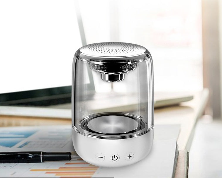 Portable Bluetooth Speaker with LED Lights - Wireless Speaker with Powerful Bass and Radio