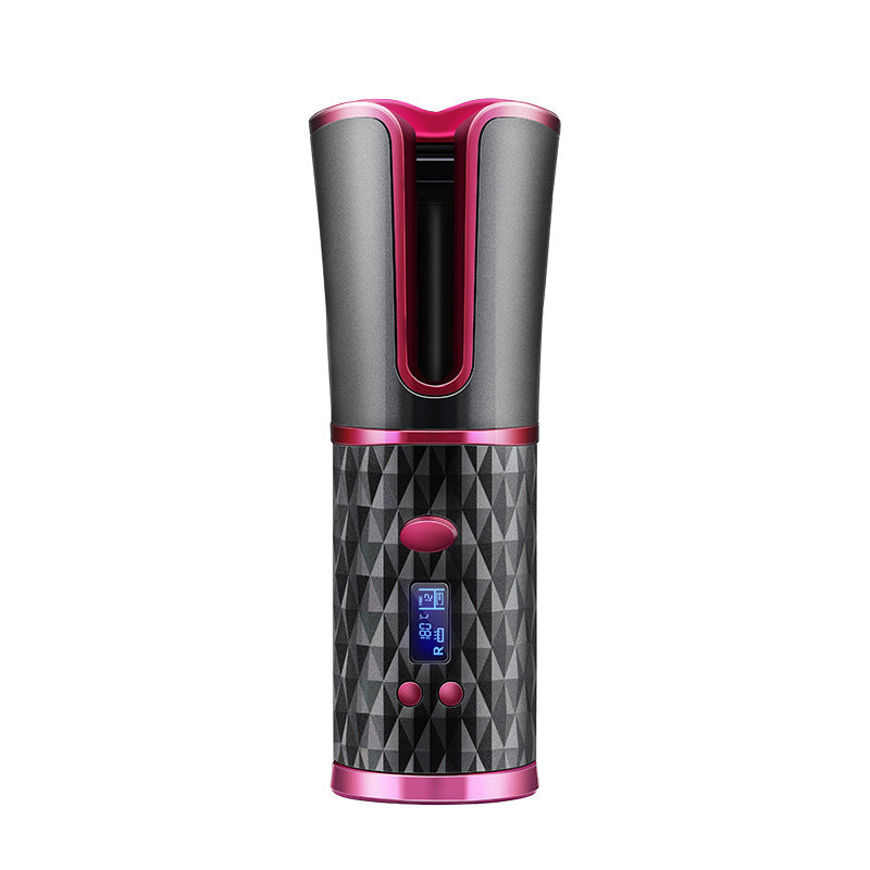 Multifunctional Automatic Wireless Curling Iron – Cordless, USB Rechargeable, LCD Display