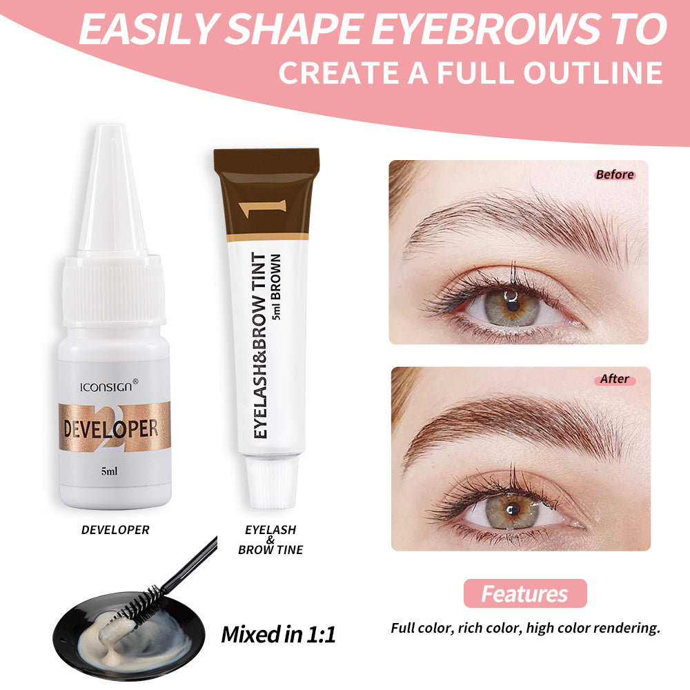 ICONSIGN 2-in-1 Lash Lift & Eyebrow Tint Kit – Professional Eyelash Perm & Brow Lamination Set