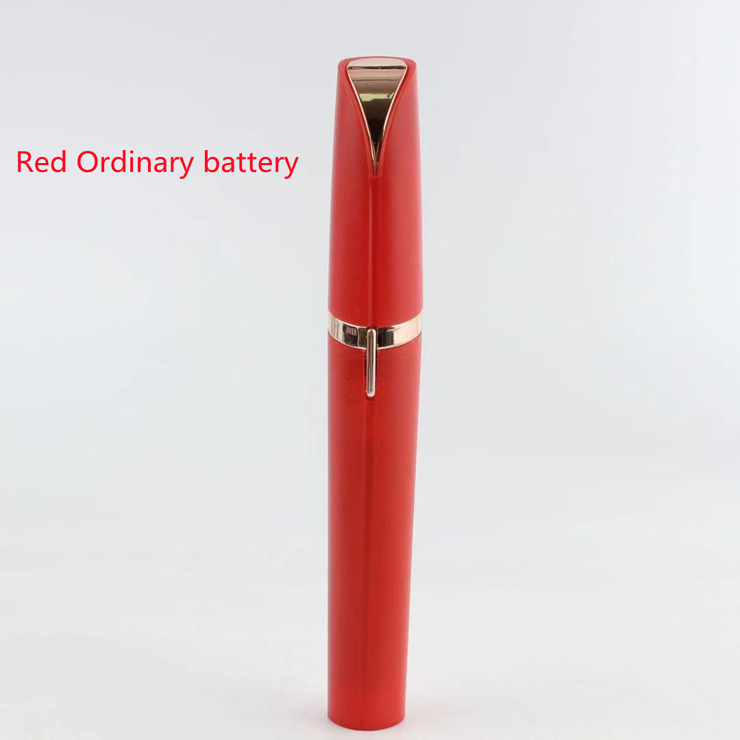 Flawlessly Brows Electric Eyebrow Remover – Painless, Portable Trimmer with LED Light & 18K Gold-Plated Head