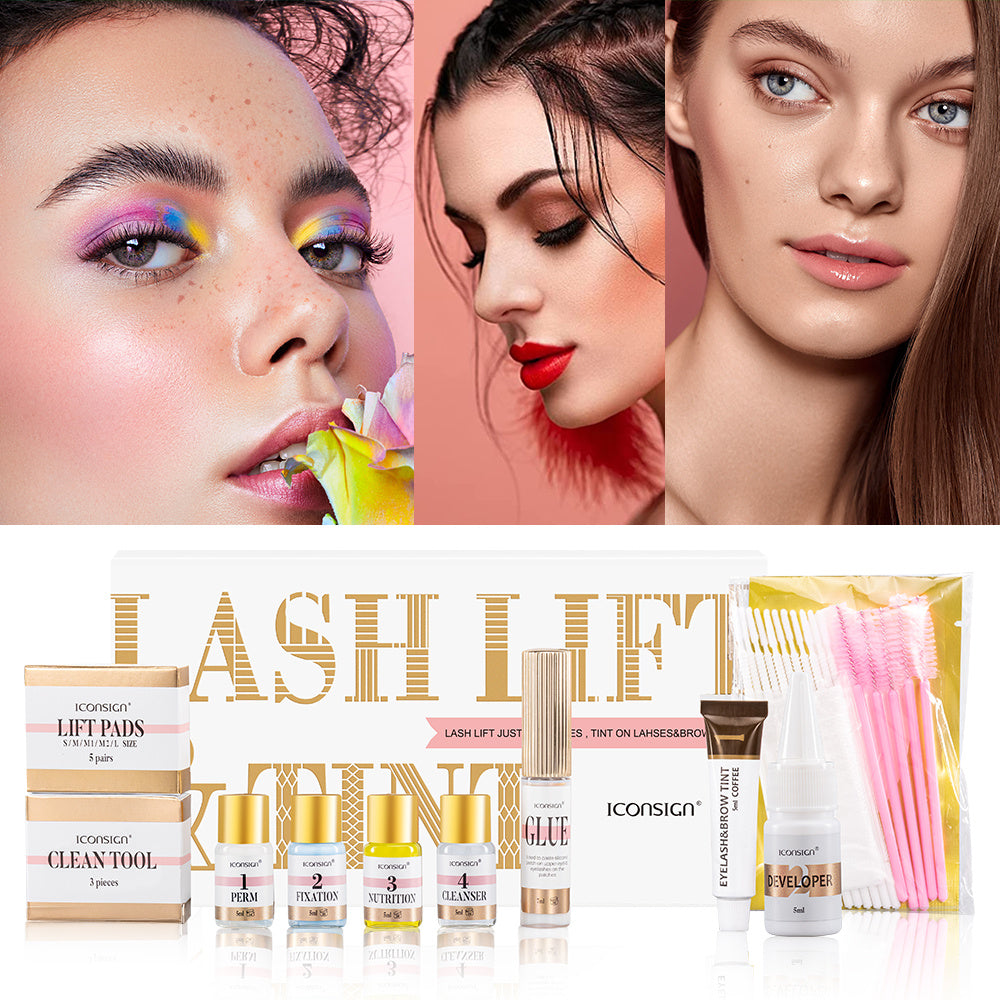 ICONSIGN 2-in-1 Lash Lift & Eyebrow Tint Kit – Professional Eyelash Perm & Brow Lamination Set