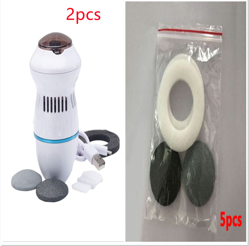 Multifunctional Electric Foot File Grinder – Rechargeable Callus Remover with Vacuum System for Smooth Feet