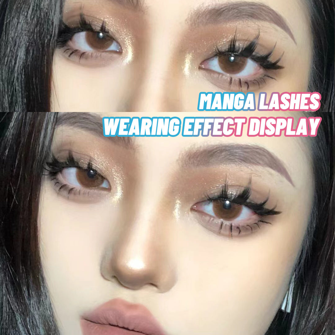 5 Pairs Manga-Inspired False Eyelashes – Natural Wispy Korean Anime Cosplay Lashes